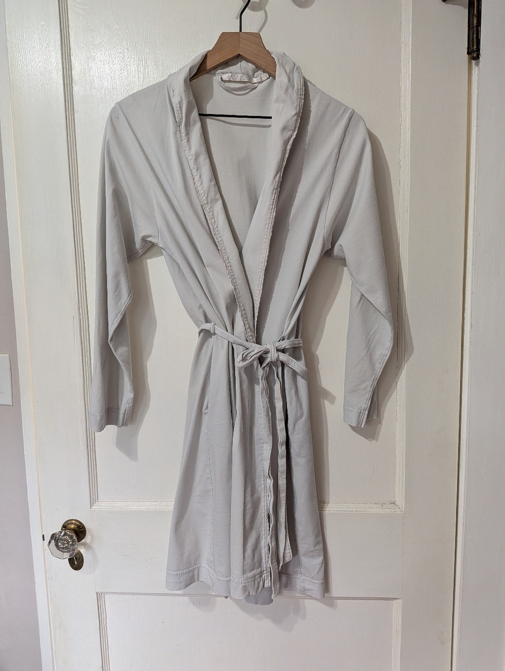 Zara Home | Women’s Tie-Waist Robe - Light Blue